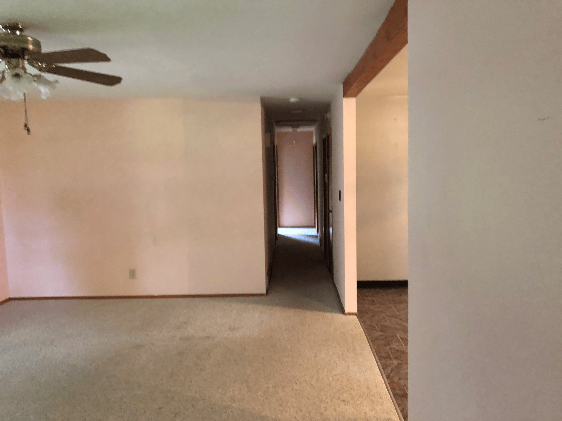Interior before whole-house remodeling